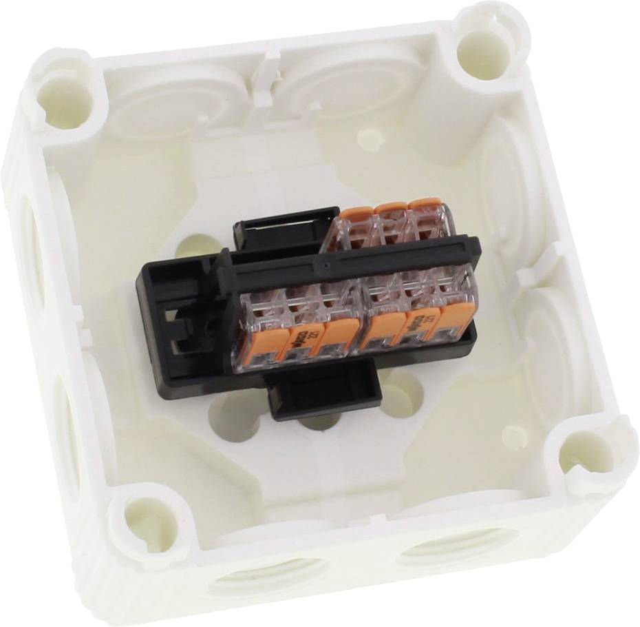 Wiska 10110405 Abzweigkasten (L x B x H) 85 x 85 x 51mm Weiß IP66/IP67 5St.