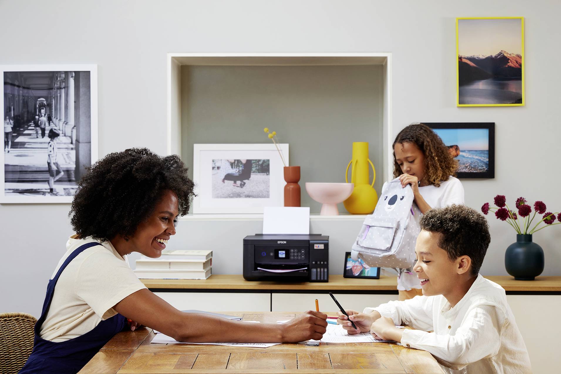 Epson ET-2850 Multifunktionsdrucker A4 Drucker, Scanner, Kopierer Duplex, Tintentank-System, USB, WLAN Schwarz