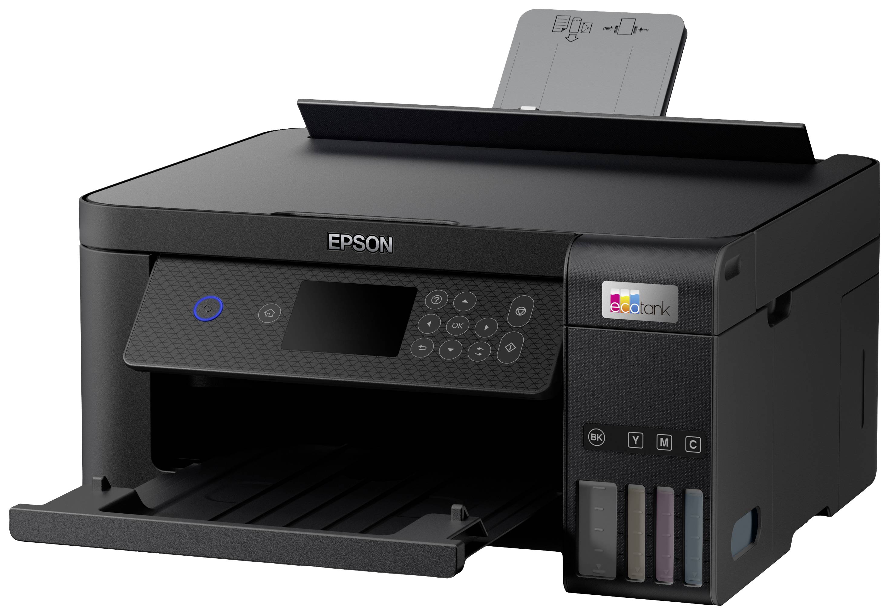 Epson ET-2850 Multifunktionsdrucker A4 Drucker, Scanner, Kopierer Duplex, Tintentank-System, USB, WLAN Schwarz