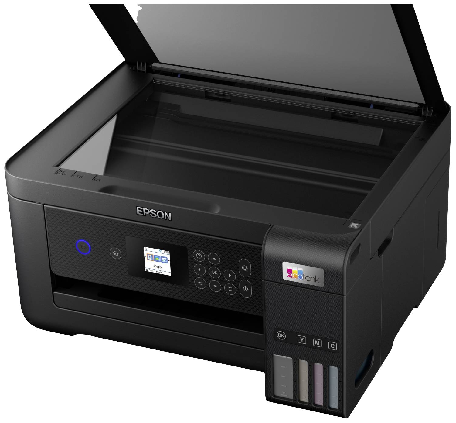 Epson ET-2850 Multifunktionsdrucker A4 Drucker, Scanner, Kopierer Duplex, Tintentank-System, USB, WLAN Schwarz