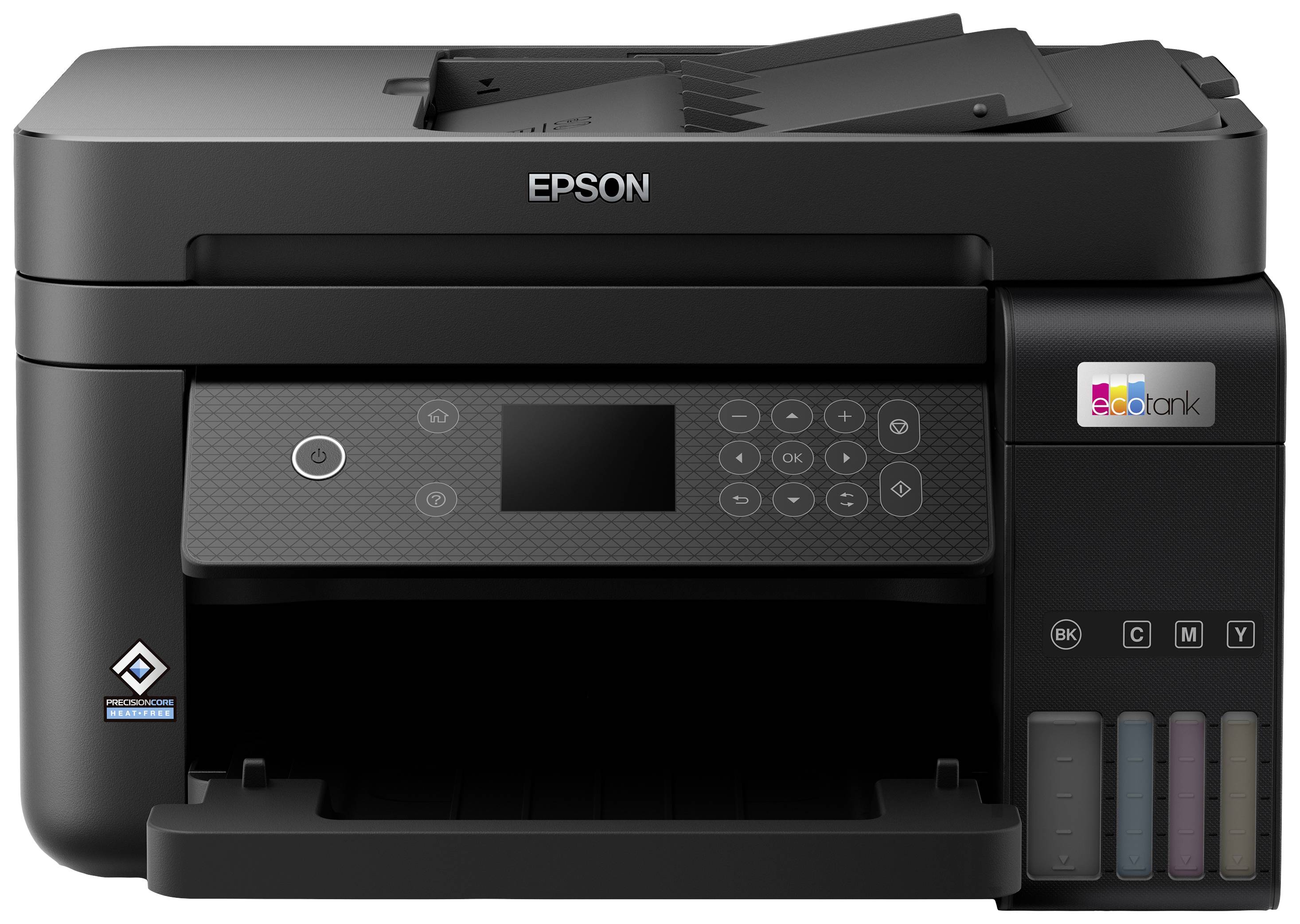 Epson EcoTank ET-3850 Multifunktionsdrucker A4 Drucker, Scanner, Kopierer ADF, USB, WLAN, Tintentank-System, Duplex, LAN;Schwarz