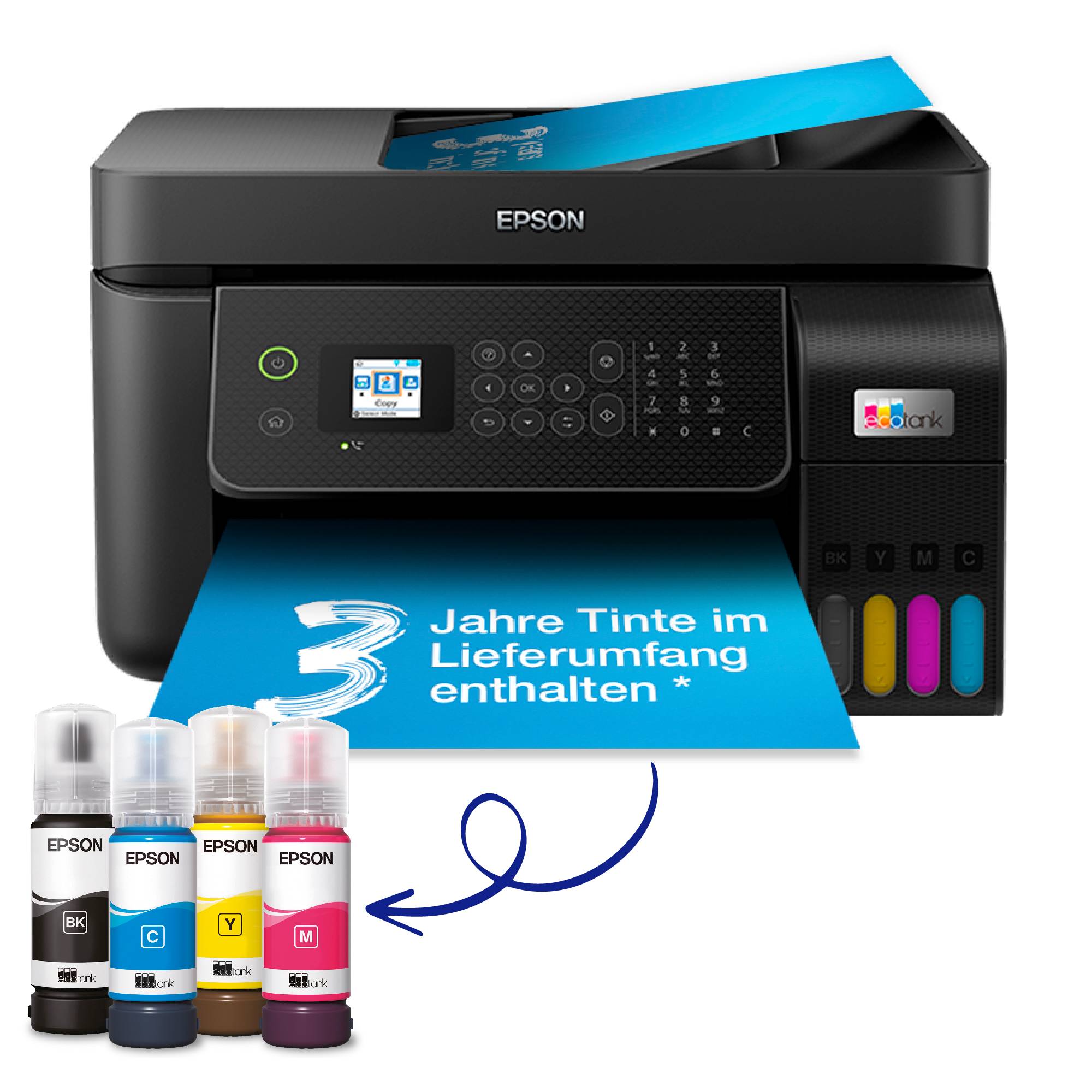EcoTank ET-4800 - Multifunction Printer - Colour - Ink Jet - Refillabler - A4