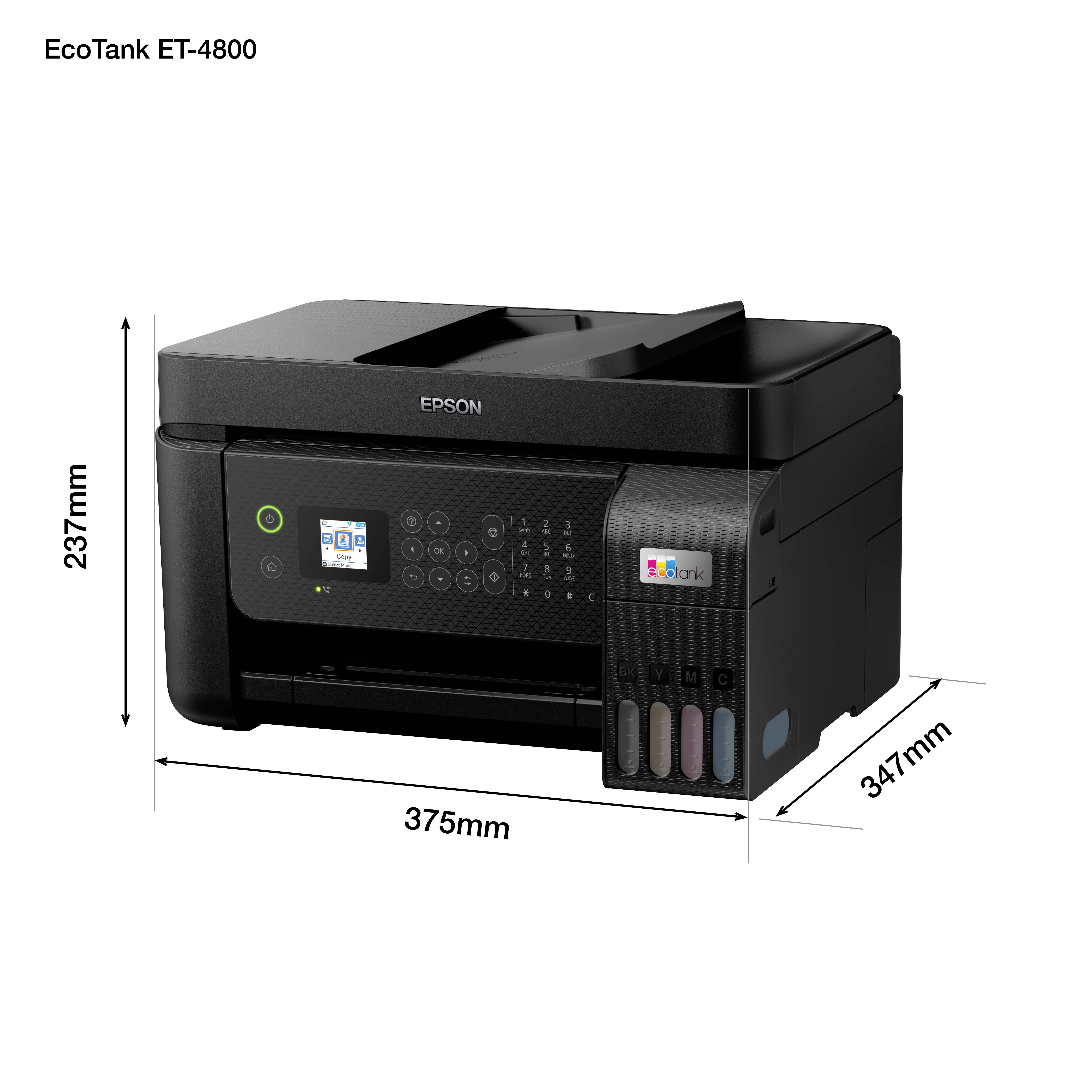 EcoTank ET-4800 - Multifunction Printer - Colour - Ink Jet - Refillabler - A4