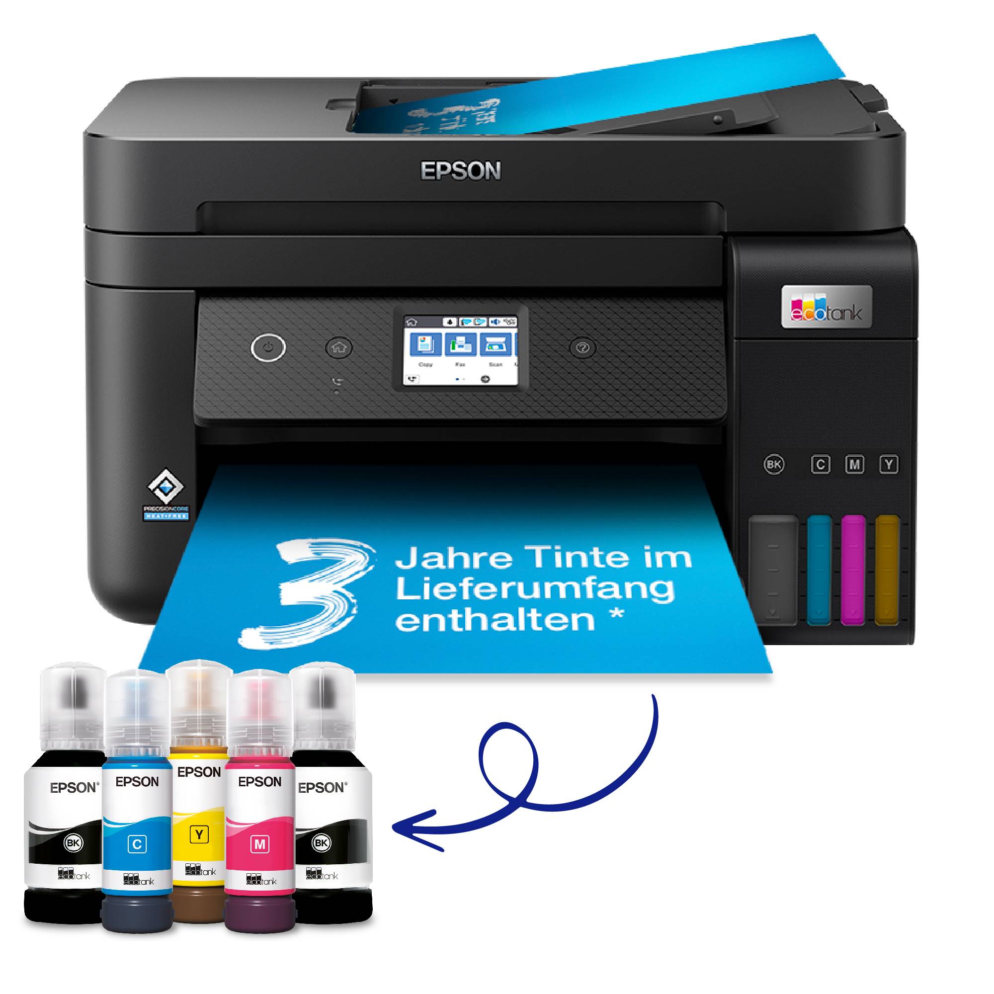 EcoTank ET-4850 - Multifunction Printer - Colour - Ink Jet - Refillabler - A4