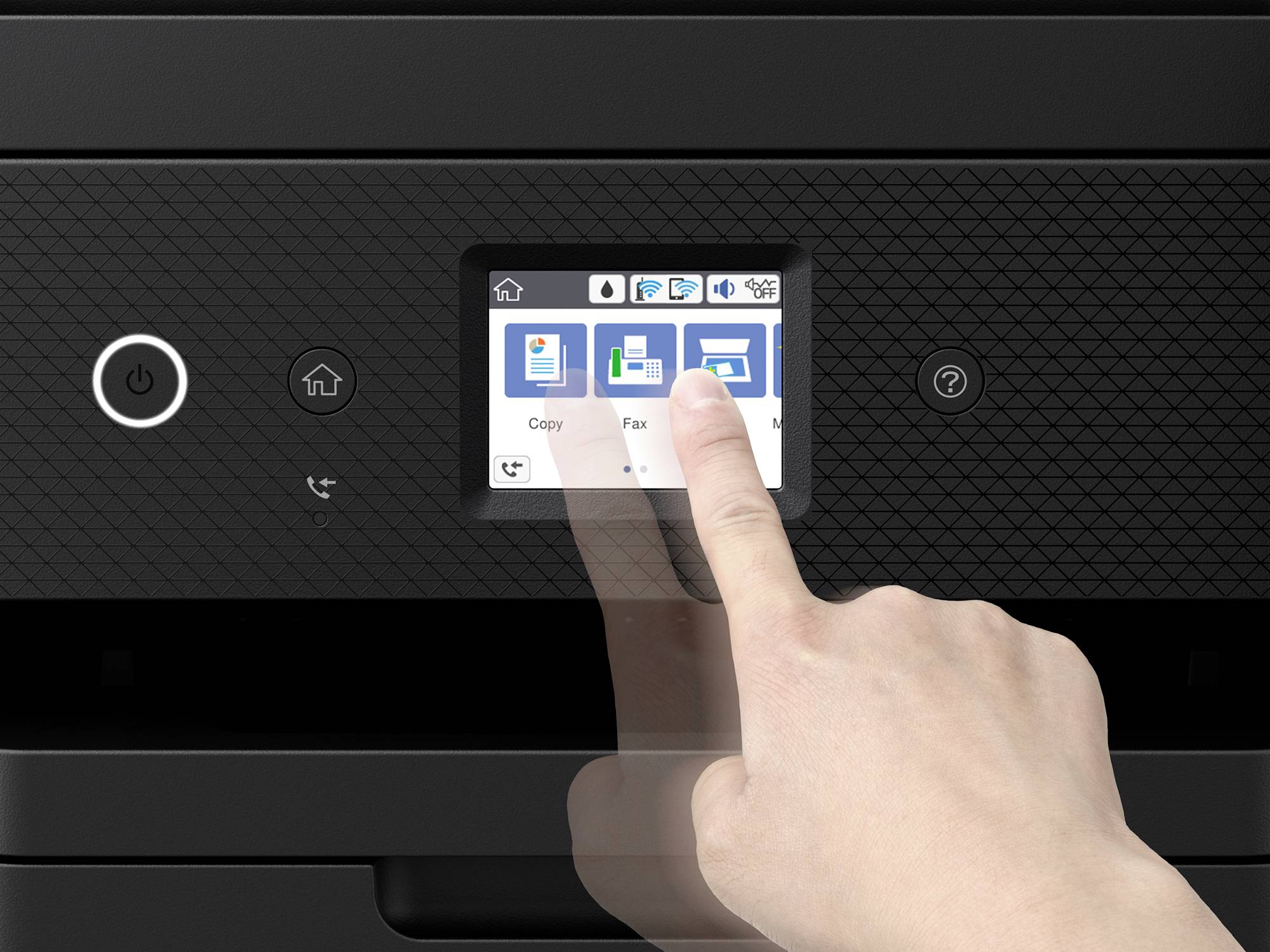 Epson EcoTank ET-4850 Multifunktionsdrucker A4 Drucker, Scanner, Kopierer, Fax ADF, Duplex, LAN, USB, WLAN, Tintentank-System;Schwarz