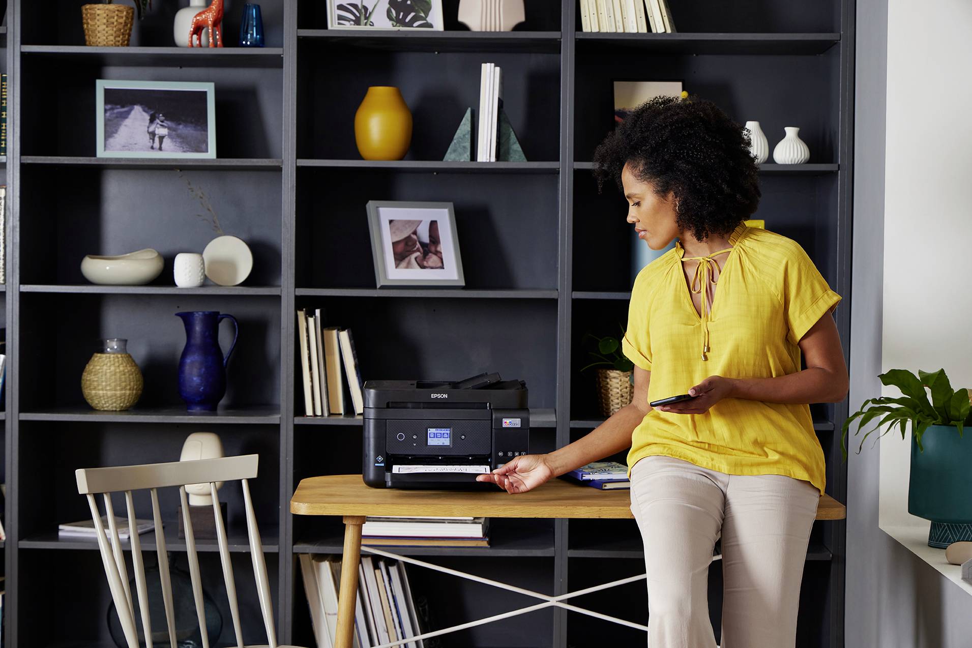 Epson EcoTank ET-4850 Multifunktionsdrucker A4 Drucker, Scanner, Kopierer, Fax ADF, Duplex, LAN, USB, WLAN, Tintentank-System;Schwarz