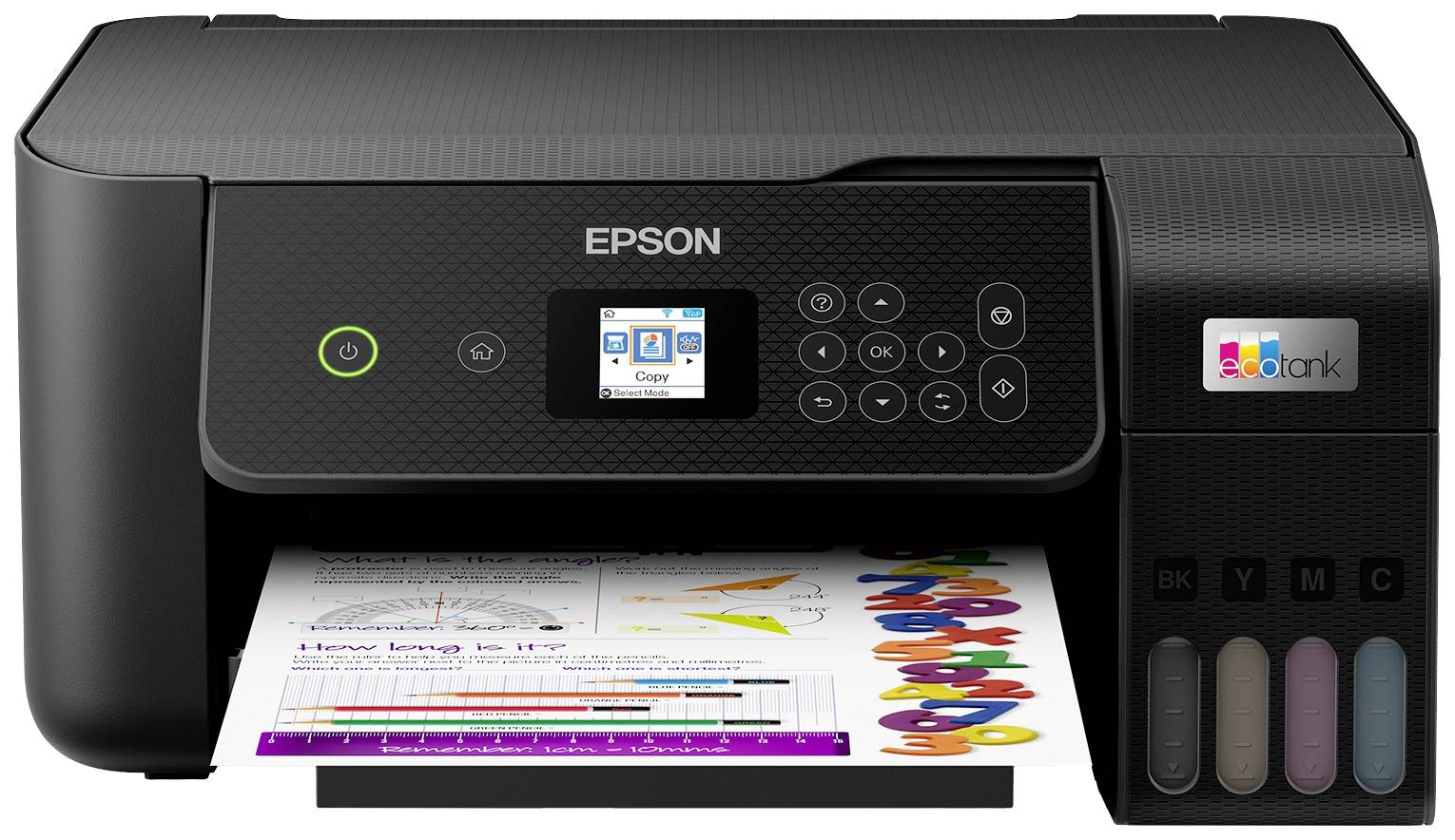 Epson EcoTank ET-2820 Multifunktionsdrucker A4 Drucker, Scanner, Kopierer Duplex, Tintentank-System, USB, WLAN;Schwarz