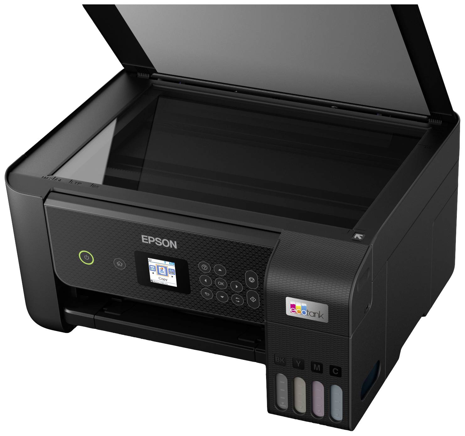 Epson EcoTank ET-2820 Multifunktionsdrucker A4 Drucker, Scanner, Kopierer Duplex, Tintentank-System, USB, WLAN;Schwarz