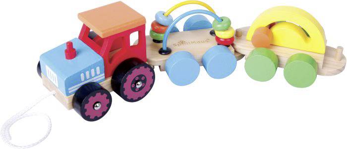 SMH Nachziehtraktor mit 2 Anhänger