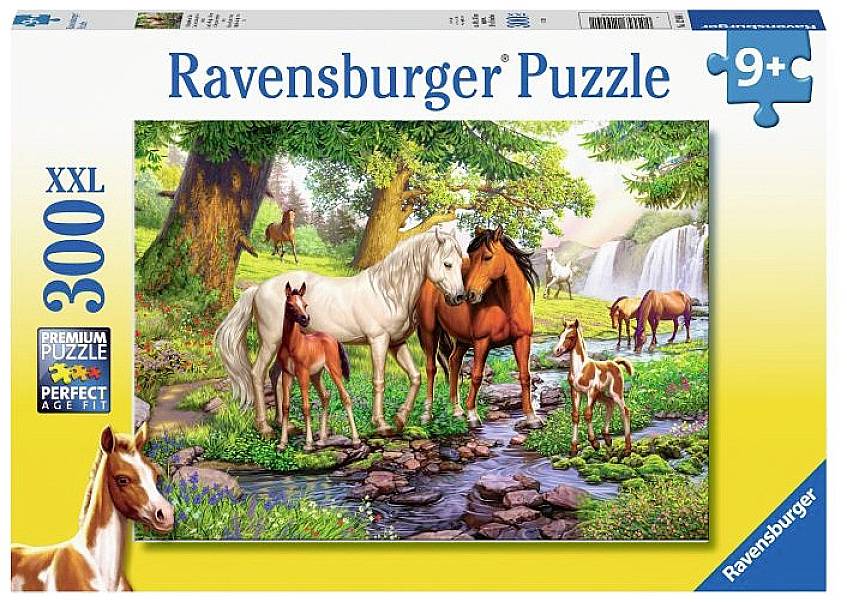 Ravensburger Ravensburger 12904 Puzzle Wildpferde am Fluss 300 Teile XXL 12904