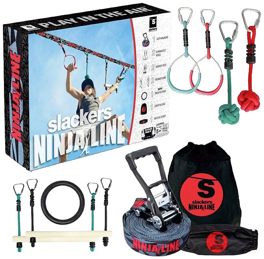 Schildkröt Funsports - SLACKERS NINJA Line -Starter Set 2021 mit 7-teiligem Zu 980024