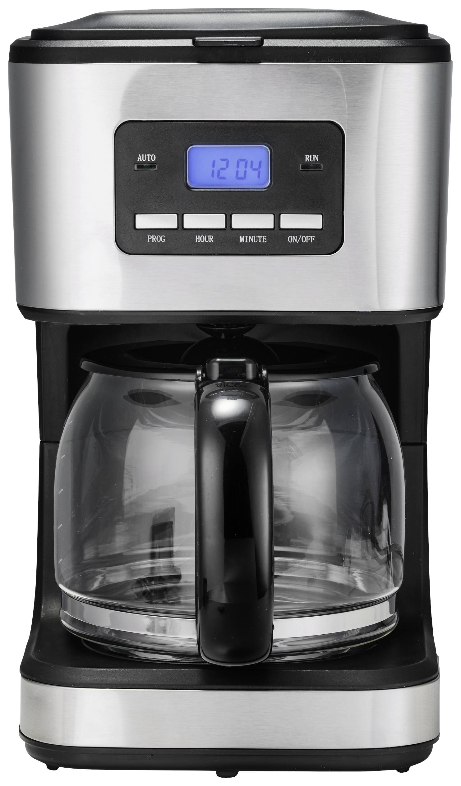 CM-SS002 Kaffeemaschine Silber-Schwarz Glaskanne