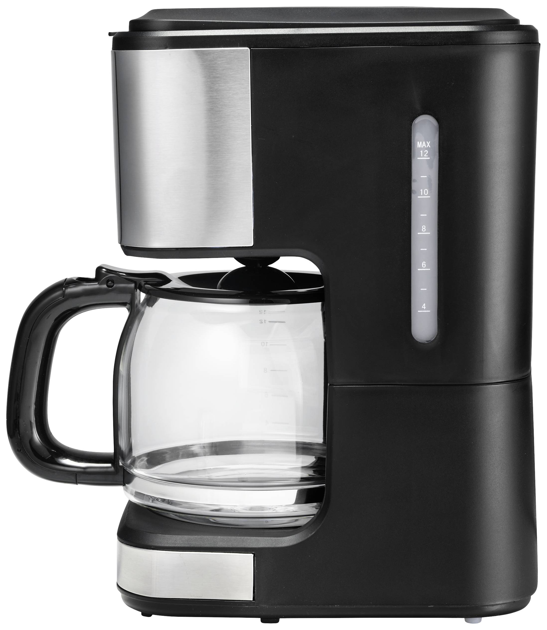 CM-SS002 Kaffeemaschine Silber-Schwarz Glaskanne