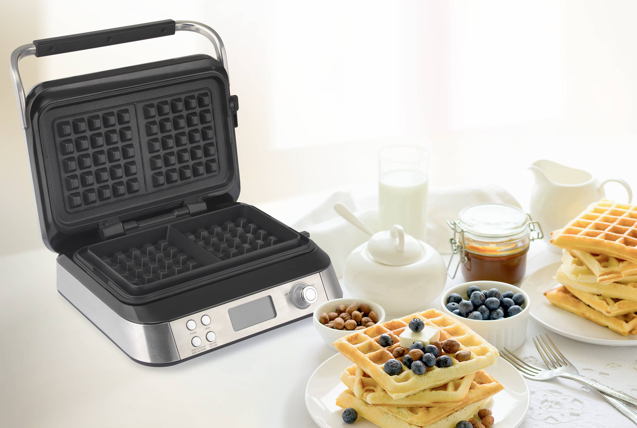 WM-SS001 Waffeleisen Silber