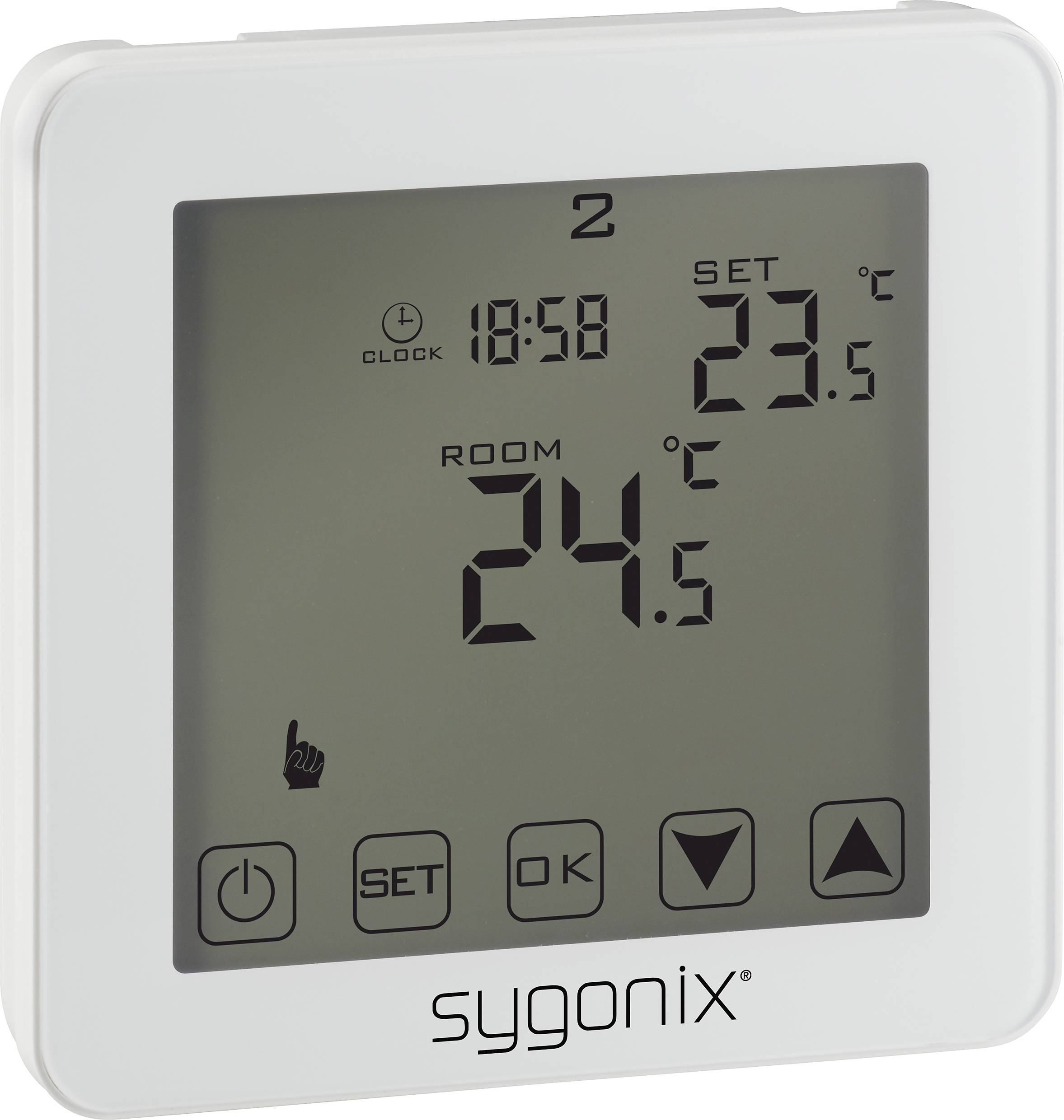 Sygonix SY-4961570 Touch 2 Raumthermostat Unterputz Wochenprogramm 1St.