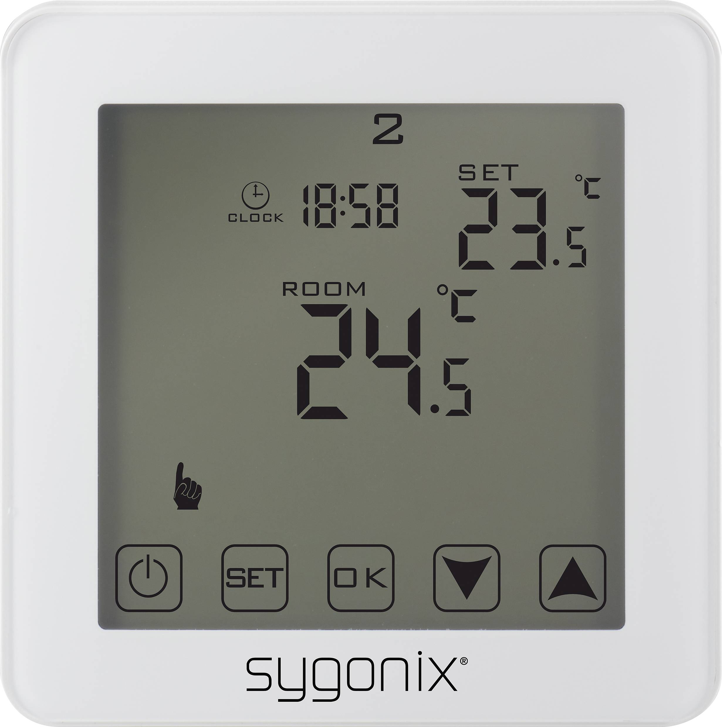 Sygonix SY-4961570 Touch 2 Raumthermostat Unterputz Wochenprogramm 1St.