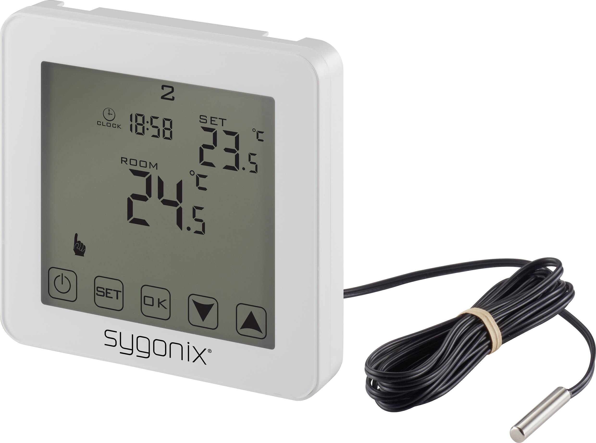 Sygonix SY-4961570 Touch 2 Raumthermostat Unterputz Wochenprogramm 1St.