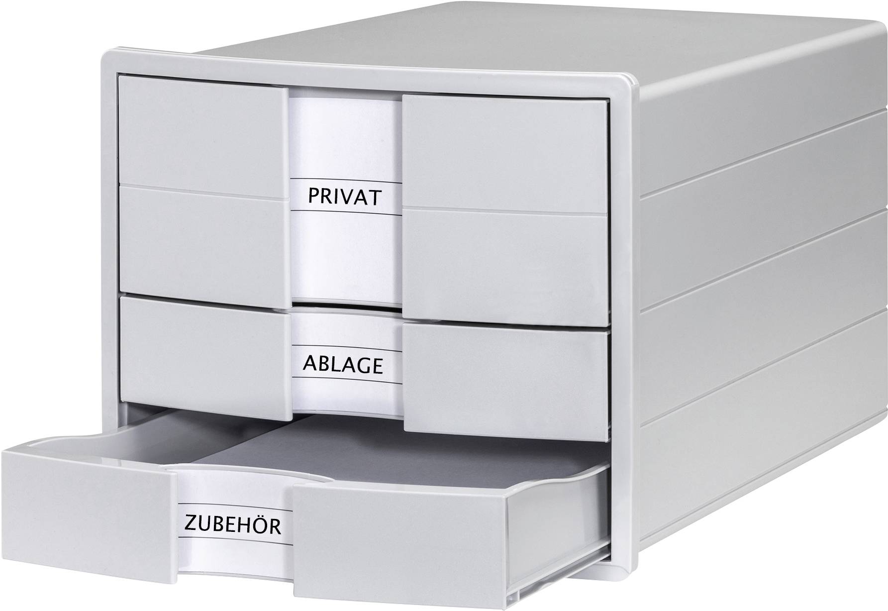 HAN IMPULS 1017-11 Schubladenbox Grau DIN A4, DIN C4 Anzahl der Schubfächer: 3