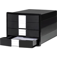 HAN IMPULS 1017-13 Schubladenbox Schwarz DIN A4, DIN C4 Anzahl der Schubfächer: 3 HAN IMPULS 1017-13 Schubladenbox Schwarz DIN A4, DIN C4 Anzahl der Schubfächer: 3