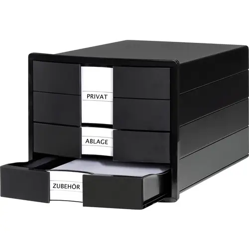 HAN IMPULS 1017-13 Schubladenbox Schwarz DIN A4, DIN C4 Anzahl der Schubfächer: 3 HAN IMPULS 1017-13 Schubladenbox Schwarz DIN A4, DIN C4 Anzahl der Schubfächer: 3