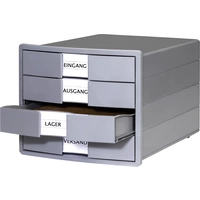 HAN IMPULS KARMA 10128-18 Schubladenbox Schwarz DIN A4, DIN C4 Anzahl der Schubfächer: 4 HAN IMPULS KARMA 10128-18 Schubladenbox Schwarz DIN A4, DIN C4 Anzahl der Schubfächer: 4