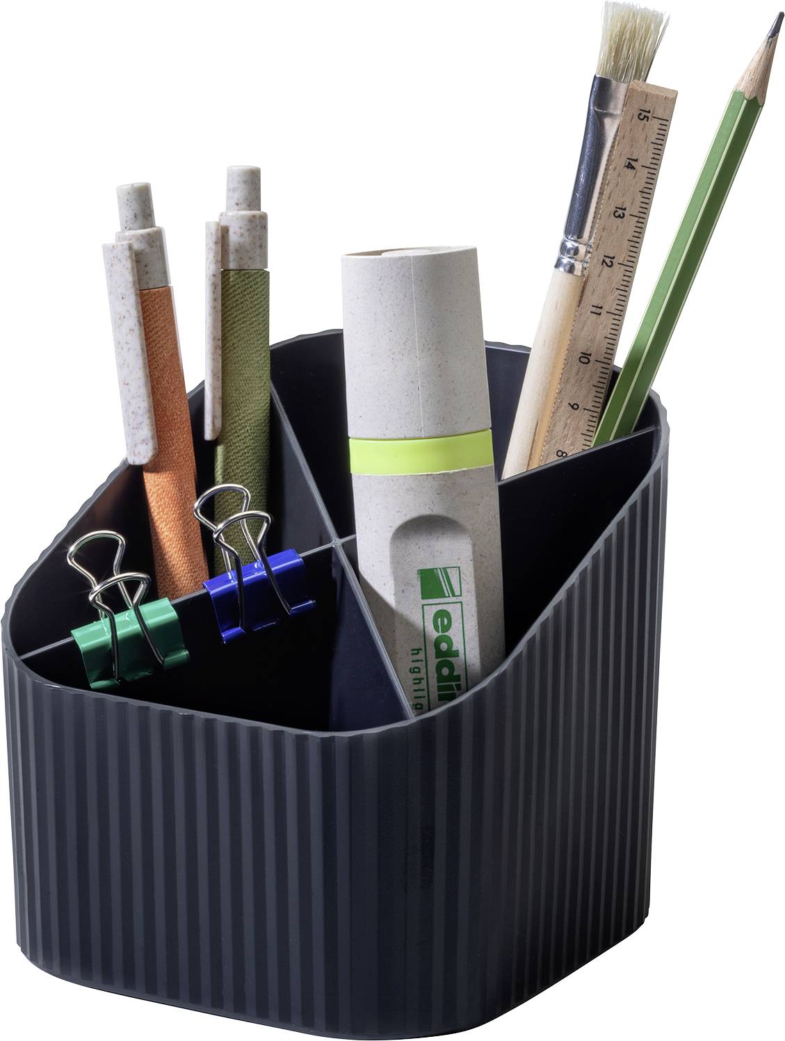 HAN KARMA 17248-13 Stifteköcher Schwarz Anzahl der Fächer: 4