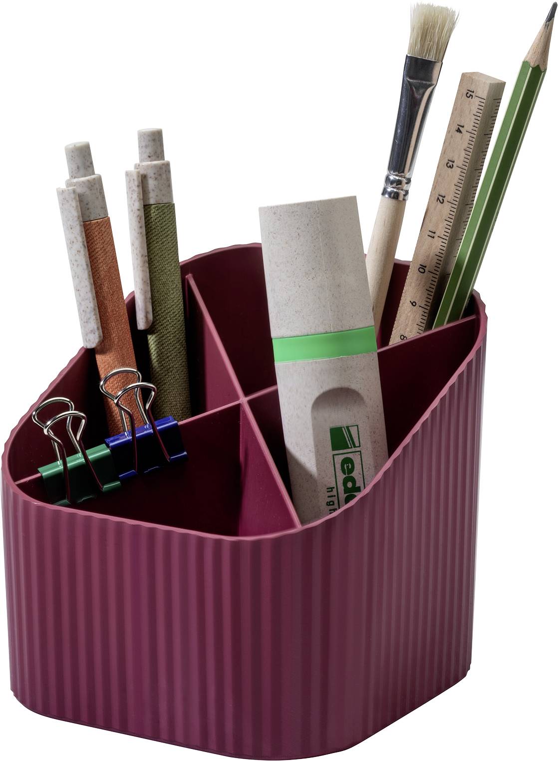 HAN KARMA 17248-17 Stifteköcher Rot Anzahl der Fächer: 4