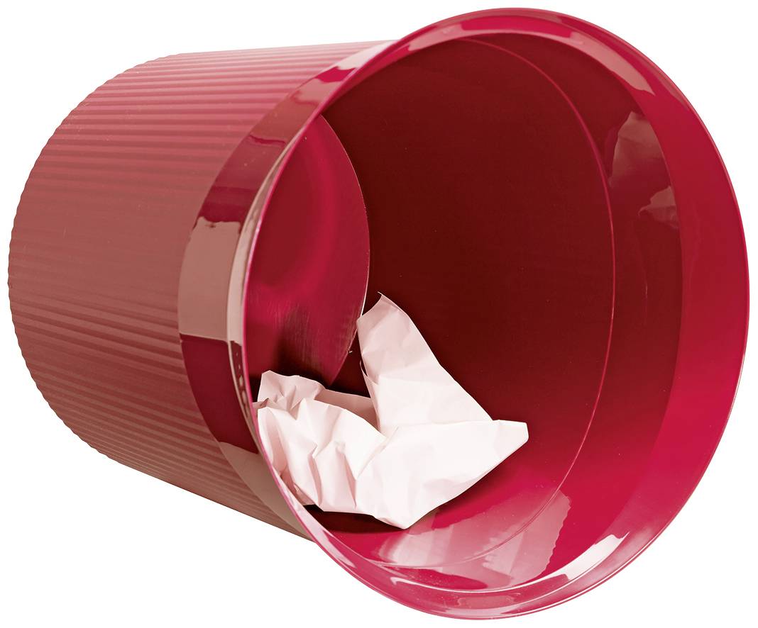 HAN Re-LOOP 18148-917 Papierkorb 13 l (Ø x H) 288 mm x 287 mm Recycling Kunststoff Rot 1 St.