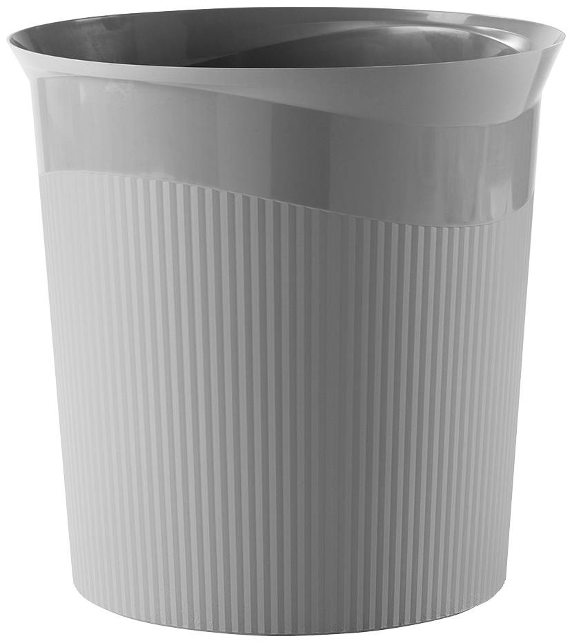 HAN Re-LOOP 18148-991 Papierkorb 13 l (Ø x H) 288 mm x 287 mm Recycling Kunststoff Dunkelgrau 1 St.