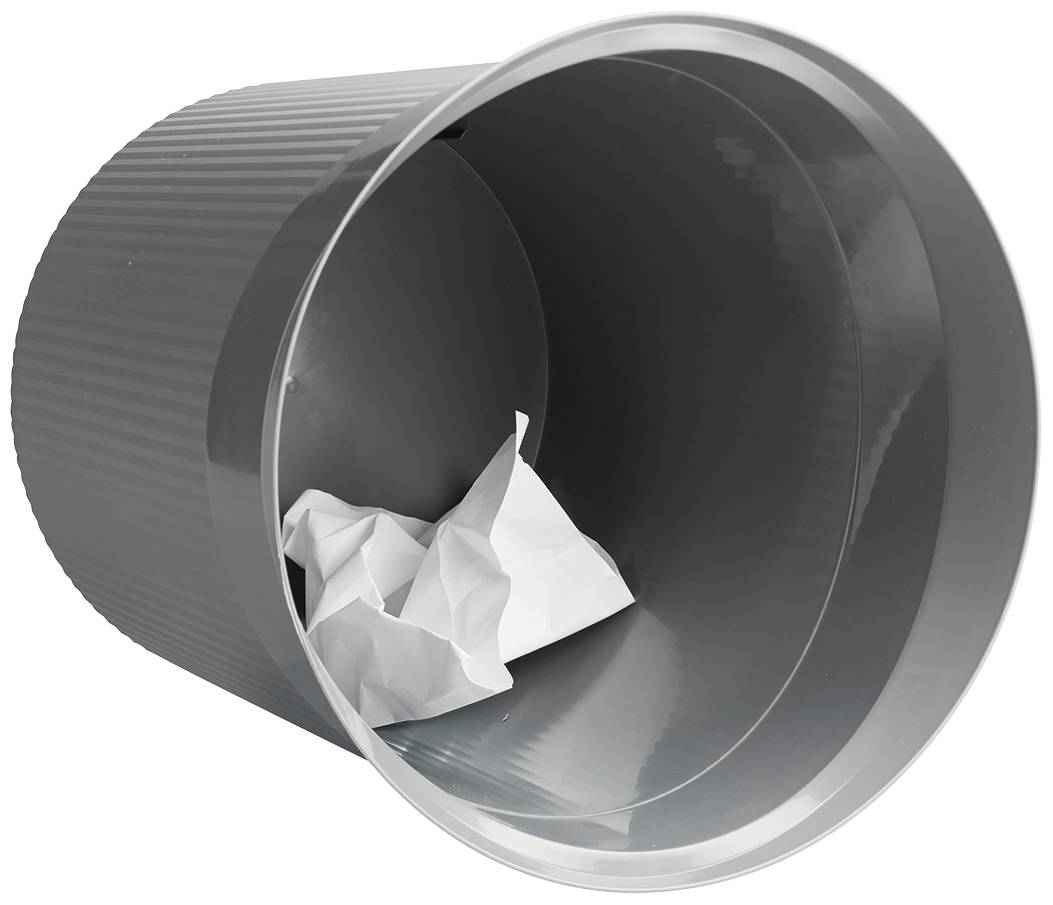 HAN Re-LOOP 18148-991 Papierkorb 13 l (Ø x H) 288 mm x 287 mm Recycling Kunststoff Dunkelgrau 1 St.