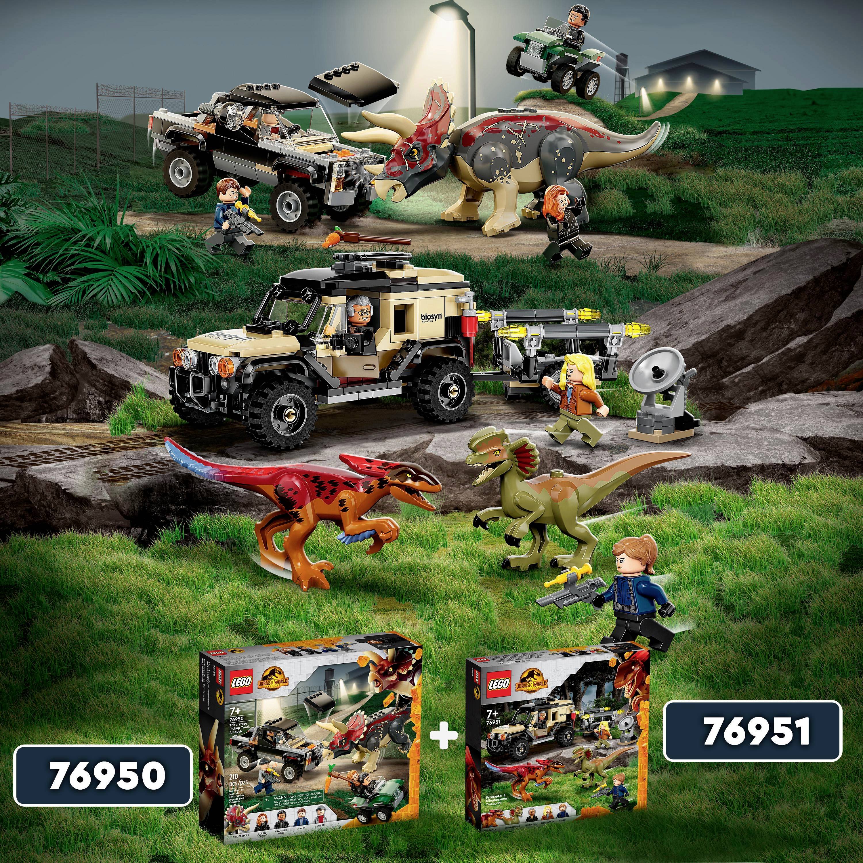 76951 LEGO® JURASSIC WORLD™ Pyroraptor & Dilophosaurus Transport
