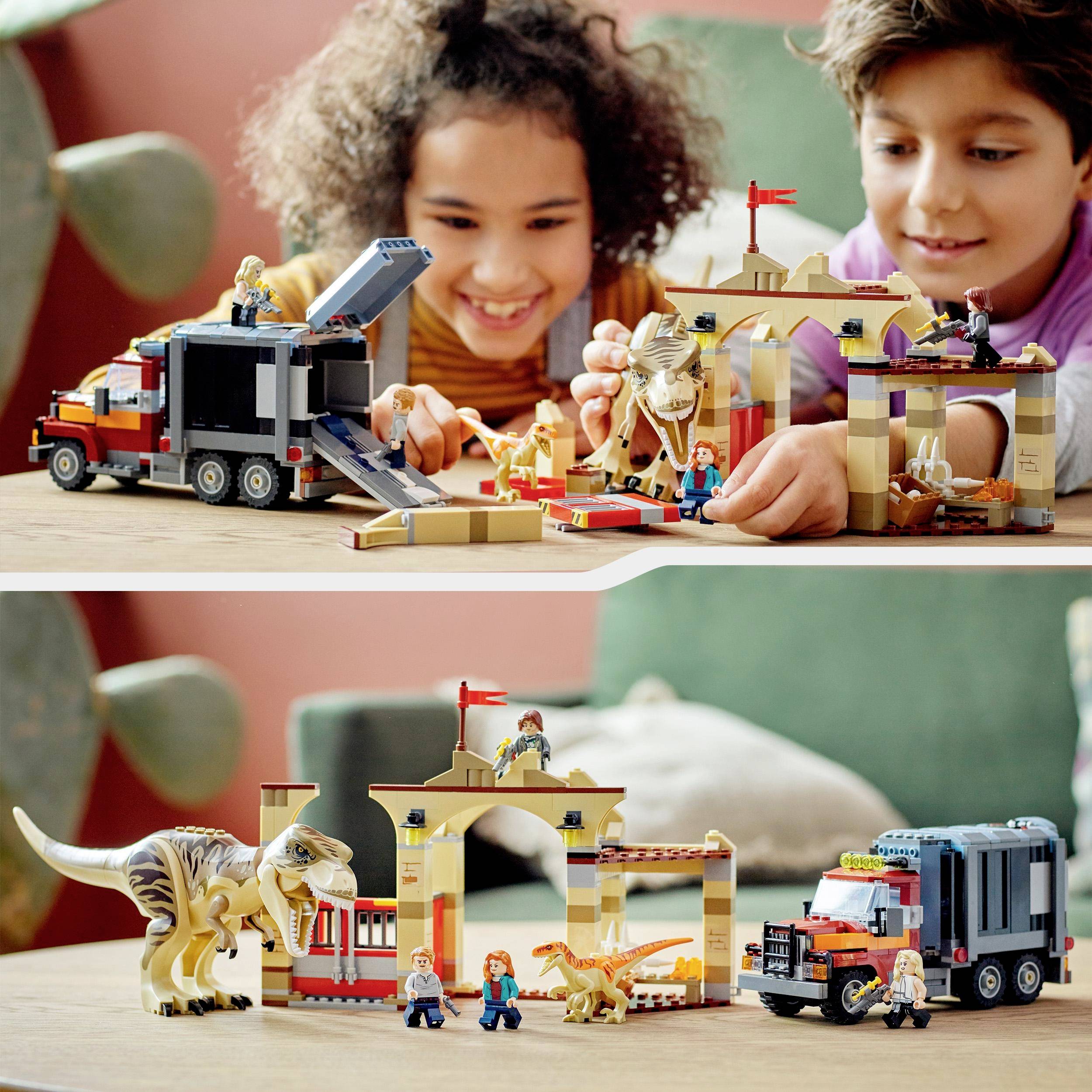 76948 LEGO® JURASSIC WORLD™ T. Rex & Atrociraptor: Dinosaurier-Ausbruch