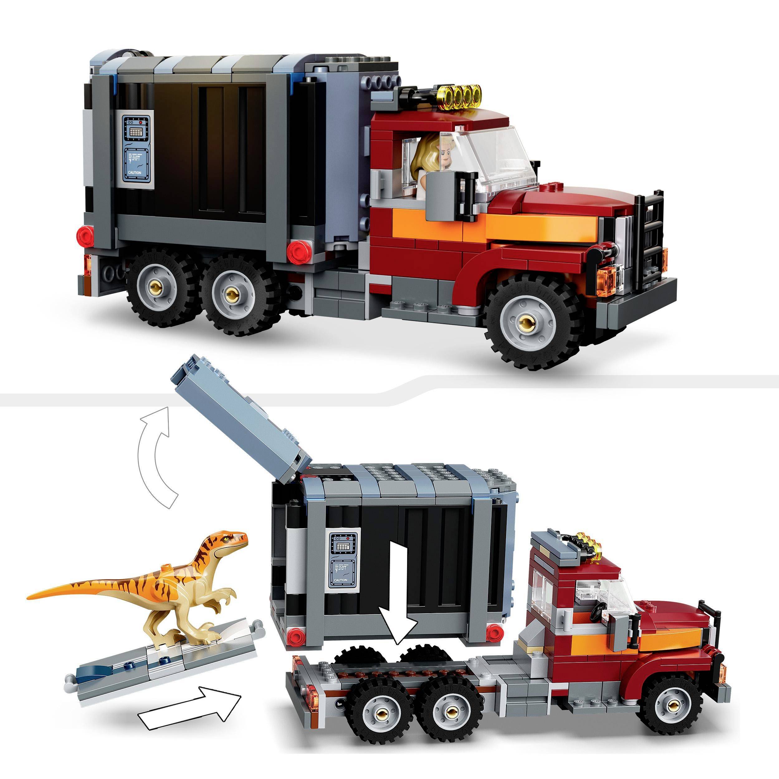 76948 LEGO® JURASSIC WORLD™ T. Rex & Atrociraptor: Dinosaurier-Ausbruch