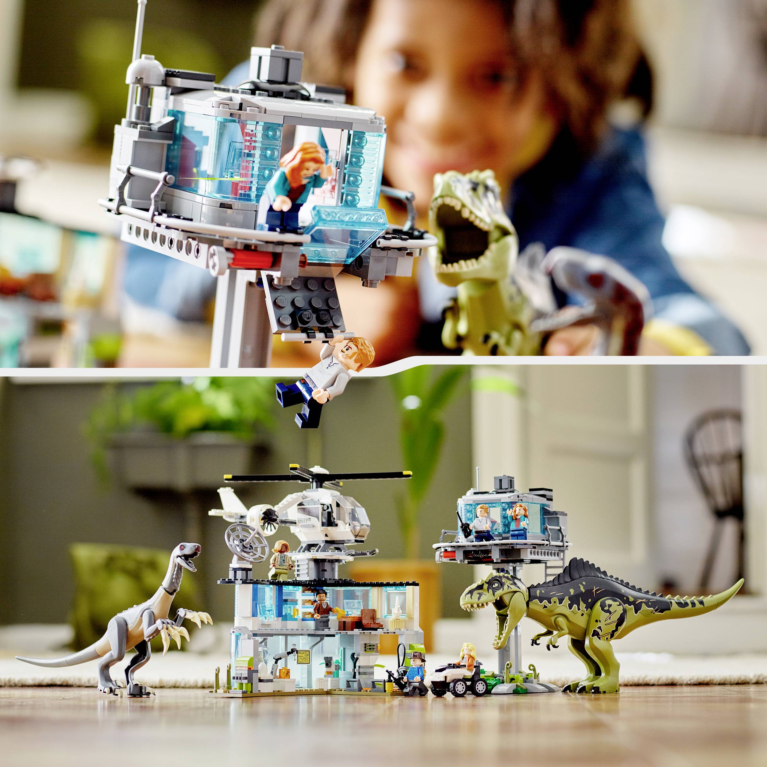 76949 LEGO® JURASSIC WORLD™ Giganotosaurus & Therizinosaurus Angriff