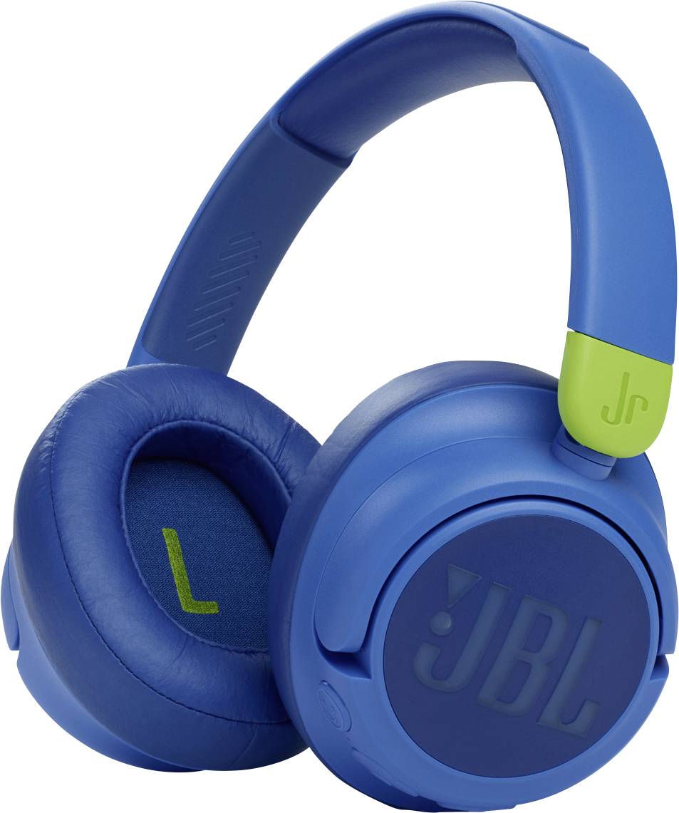 JBL JR 460NC Over Ear Kopfhörer Bluetooth®, kabelgebunden Blau Noise Cancelling Kinder