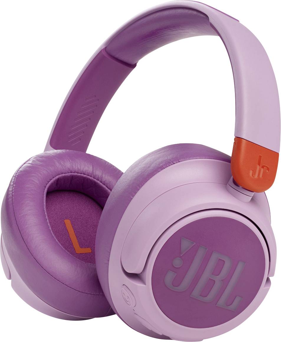 JBL JR 460NC Over Ear Kopfhörer Bluetooth®, kabelgebunden Pink Noise Cancelling Kinder