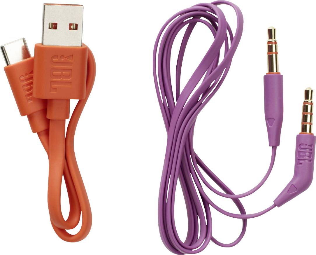 JBL JR 460NC Over Ear Kopfhörer Bluetooth®, kabelgebunden Pink Noise Cancelling Kinder