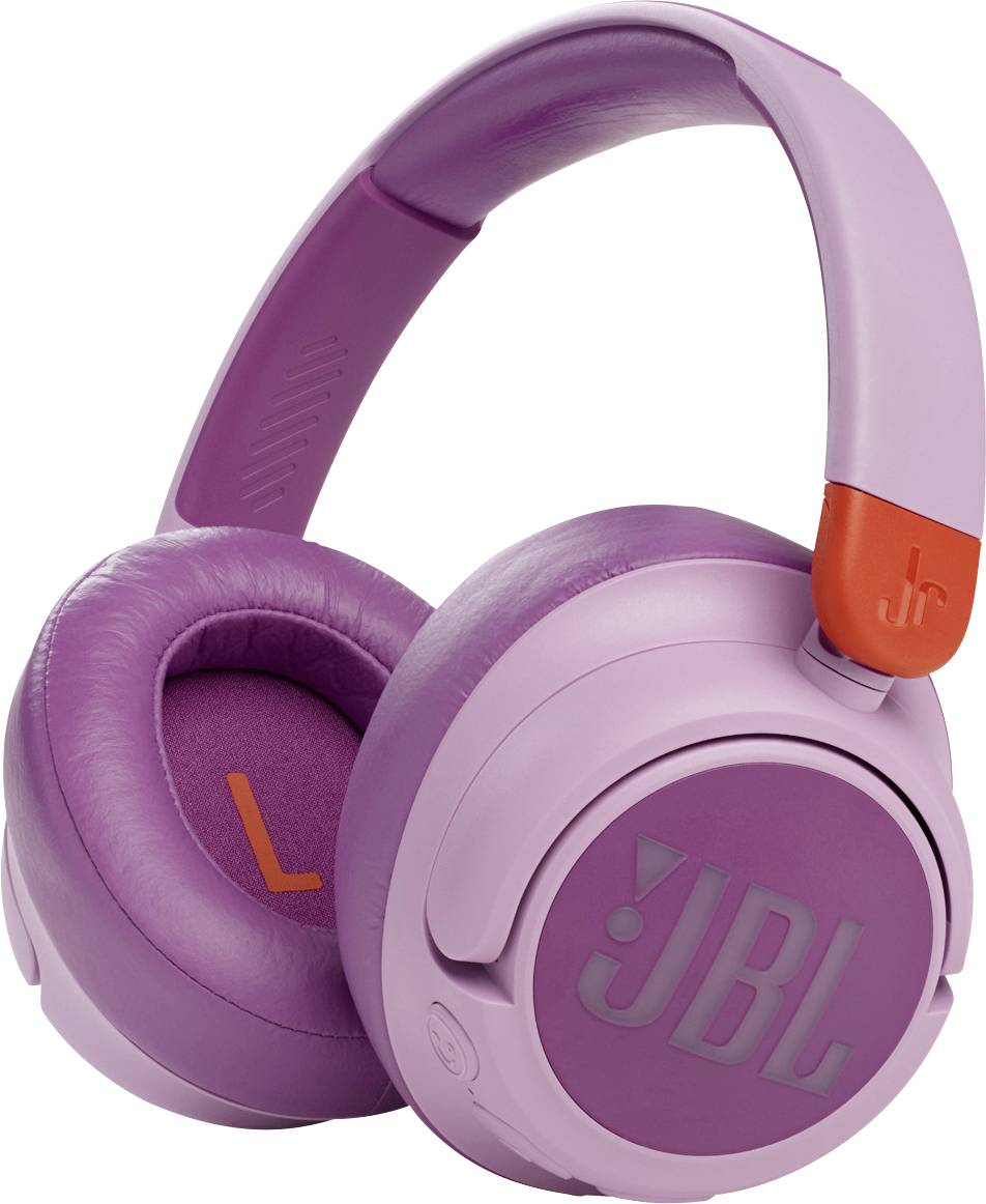 JBL JR 460NC Over Ear Kopfhörer Bluetooth®, kabelgebunden Pink Noise Cancelling Kinder