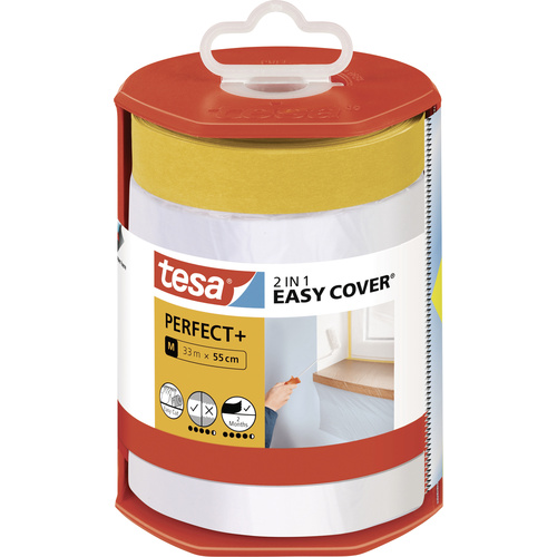 Tesa Easy Cover Perfect+ 56570-00000-00 Abdeckfolie Gelb, Transparent (L x B) 33m x 550mm 1St.