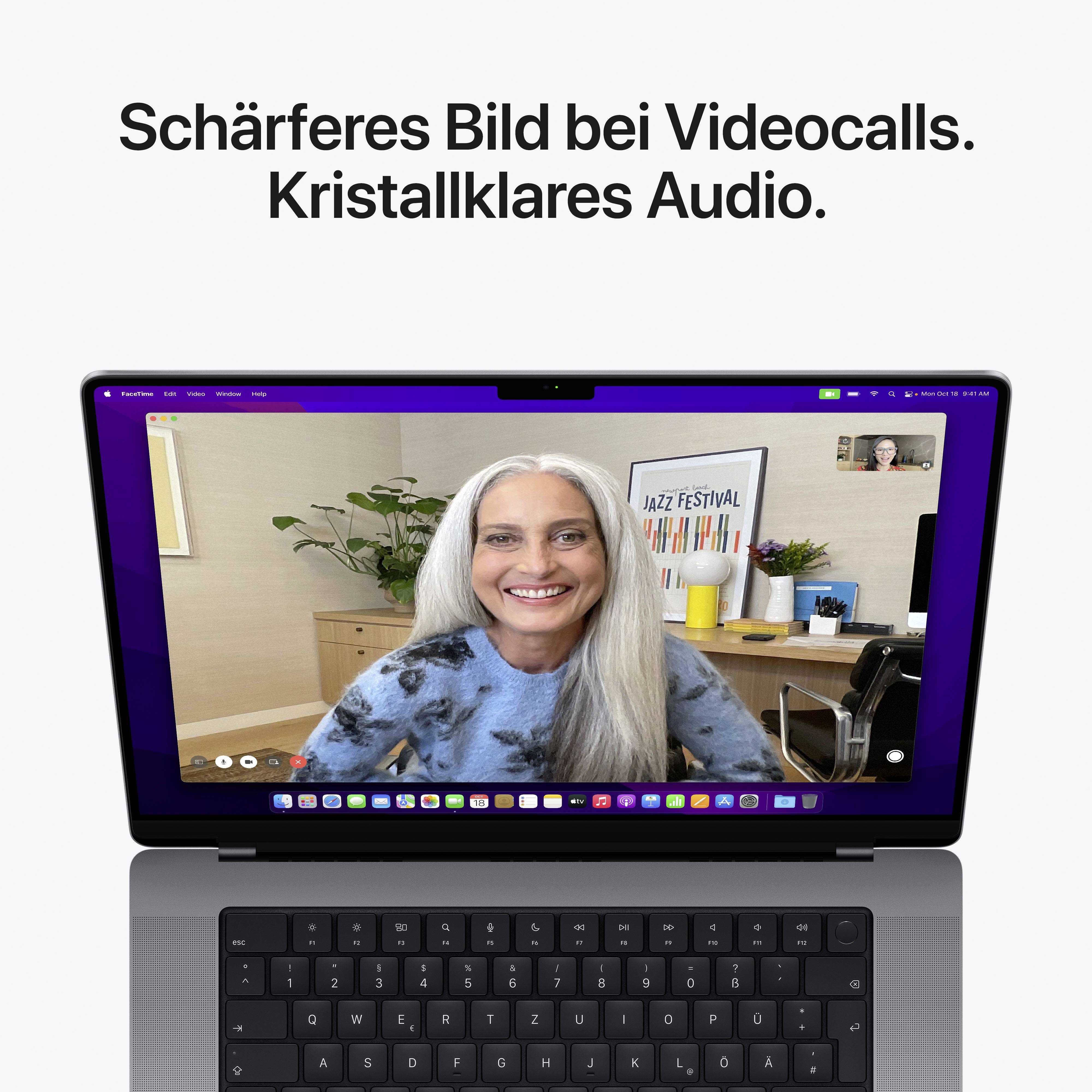 Apple MacBook Pro 16 (M1 Pro, 2021) 41.1cm (16.2 Zoll) M1 Pro 10‑Core CPU 16GB RAM 512GB SSD M1 Pro 16-Core GPU Space Gra