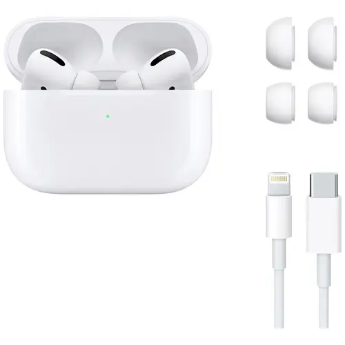 Apple AirPods Pro (2021) + MagSafe Charging Case AirPods Bluetooth® Weiß Noise Cancelling Headset Apple AirPods Pro (2021) + MagSafe Charging Case AirPods Bluetooth® Weiß Noise Cancelling Headset