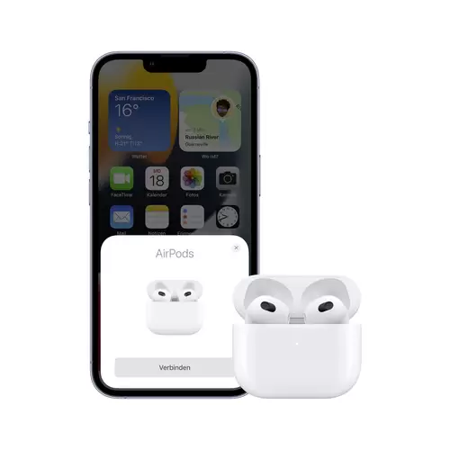 Apple AirPods (3rd Generation) + MagSafe Charging Case AirPods Bluetooth® Weiß Headset Apple AirPods (3rd Generation) + MagSafe Charging Case AirPods Bluetooth® Weiß Headset
