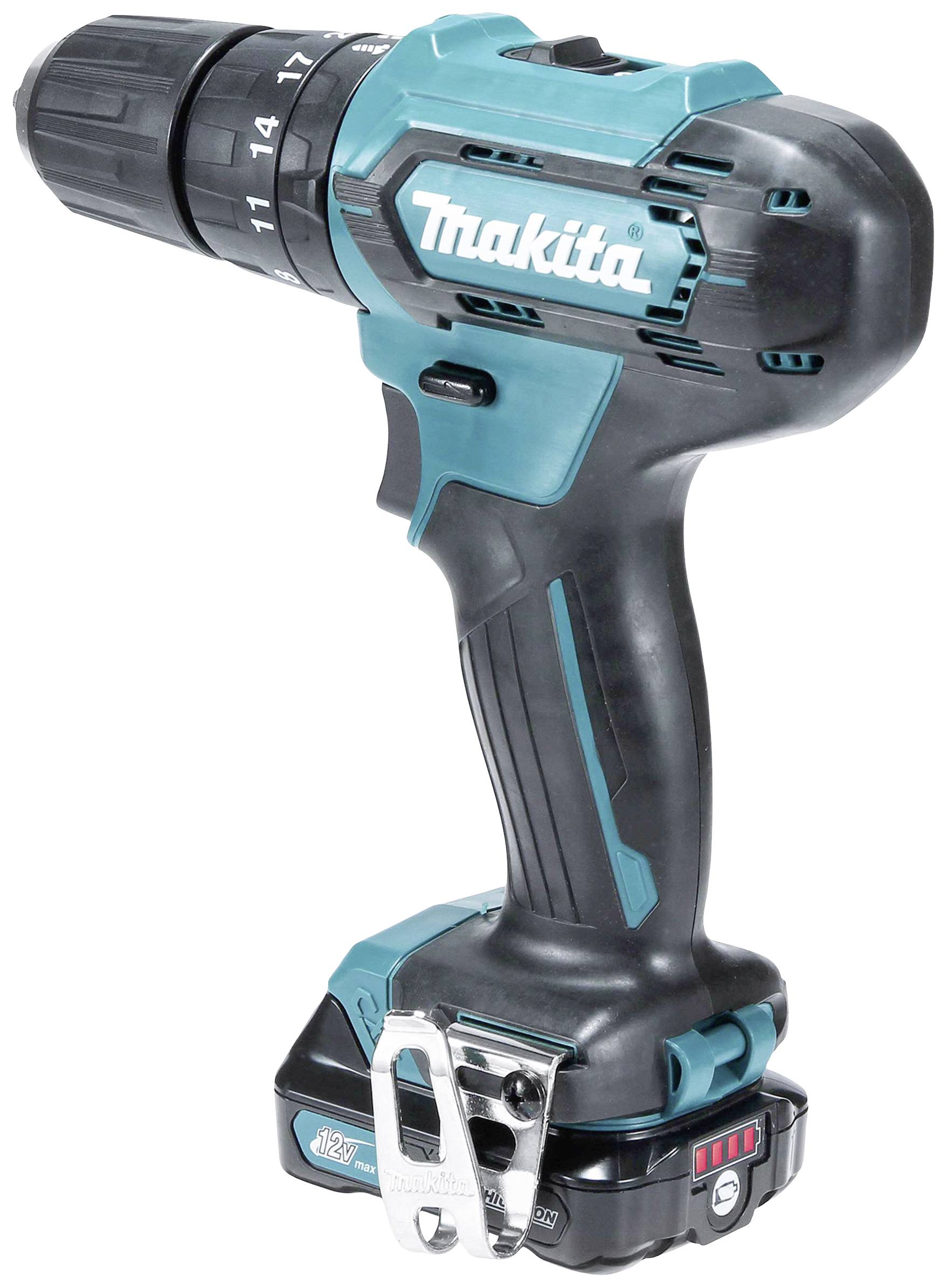 Makita HP333DSAW 2-Gang-Akku-Schlagbohrschrauber inkl. Akku, inkl. Ladegerät, inkl. Koffer