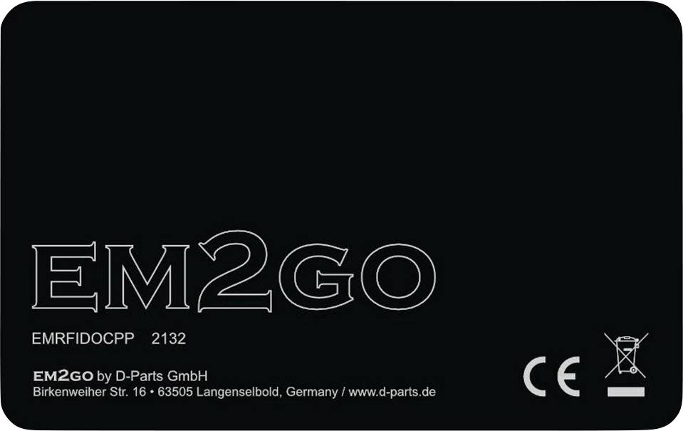 EM2GO EMRFIDOCPPOF RFID-Karte