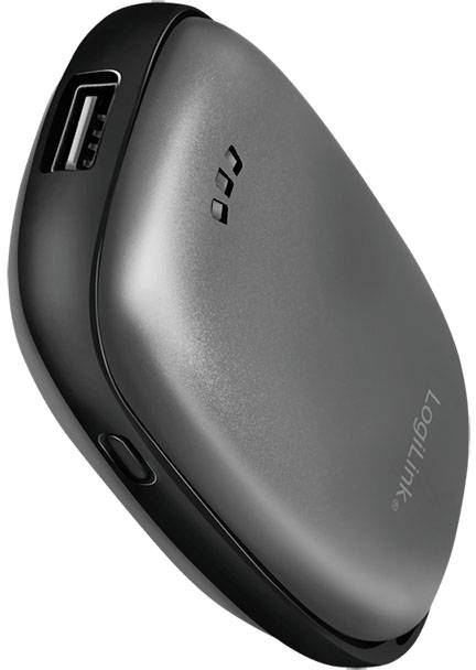 LogiLink PA0264 Powerbank 4000 mAh Fast Charge LiPo USB-A, Micro USB Metallic Grau (matt)