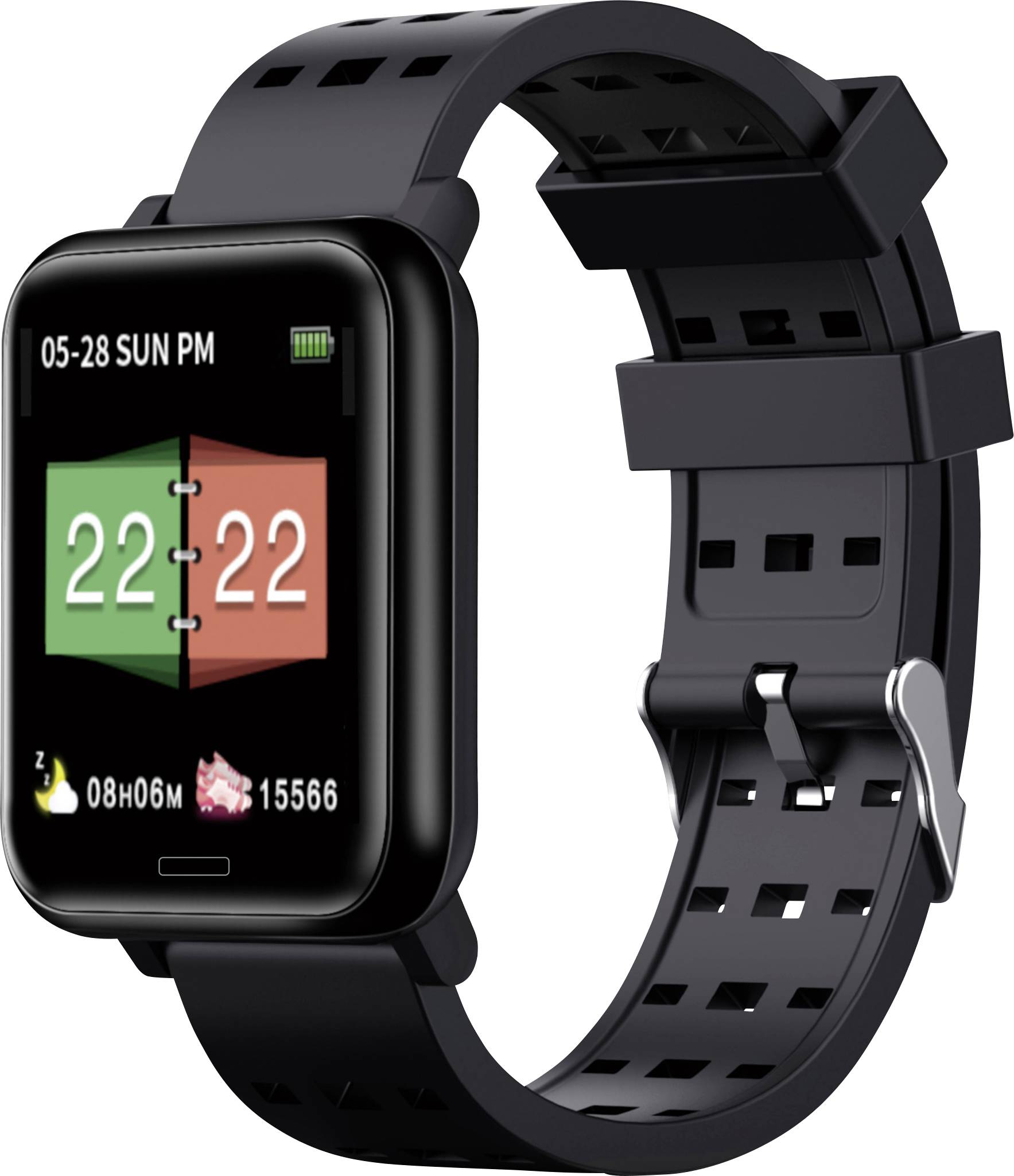 JayTech BT36G FitnessTracker Schwarz SMDV