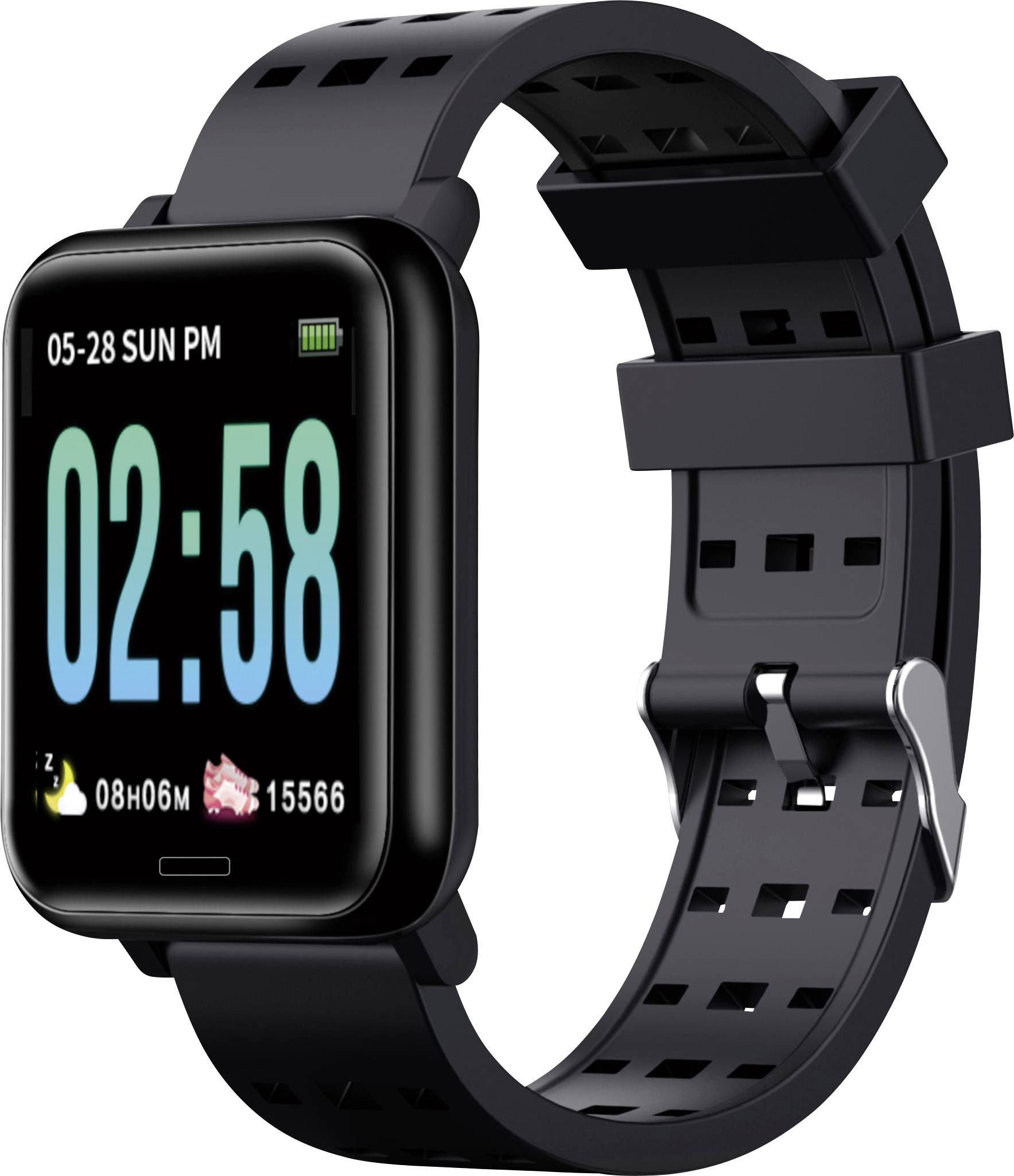 JayTech BT36G Fitness-Tracker Schwarz