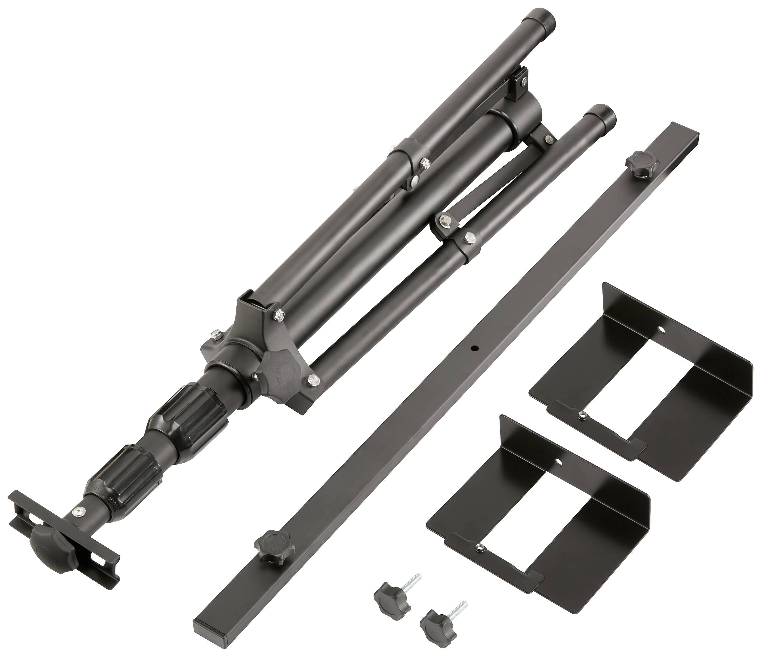 TOOLCRAFT TO-7444920 Stativ 2 Leuchten Passend für (Handlampen) LED-Arbeitsleuchte, LED-Arbeitsleuchte WL1000, LED-Arbeitsleuchte