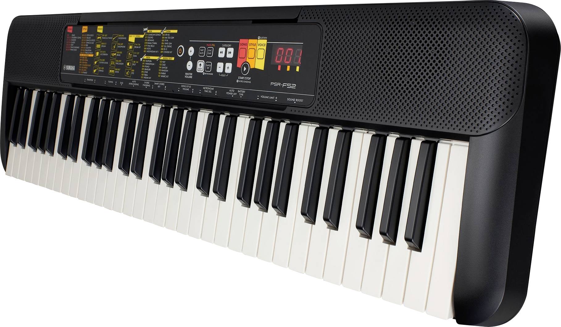Yamaha PSR-F52 Keyboard Schwarz inkl. Netzteil