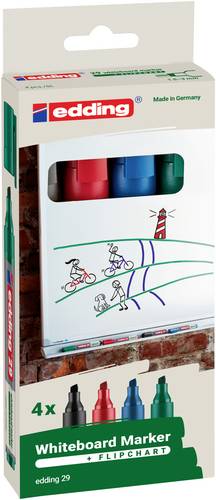Edding 29 4-29-4 Whiteboardmarker Set Blau, Grün, Rot, Schwarz 4 St.